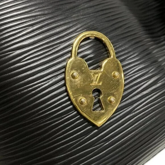 LOUIS VUITTON Noir Love Lock SR0169 Handbag Epi leather - Picture 7 of 15